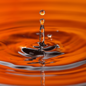 orange water droplet