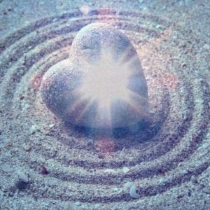 mystical heart healing Japanese Zen stone